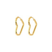 Lade das Bild in den Galerie-Viewer, Heart Hoops Baby Silber | Gold