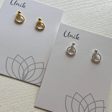 Lade das Bild in den Galerie-Viewer, Ohrring mit Ring | Gold & Silber