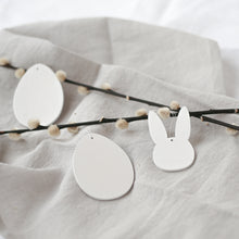 Lade das Bild in den Galerie-Viewer, Holzanhänger Eier im 8er Set