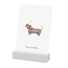 Lade das Bild in den Galerie-Viewer, Postkartenständer weiß/schwarz/natur